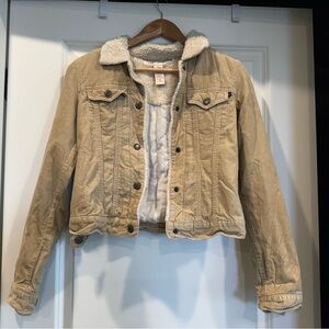 Vintage 90’s Abercrombie & Fitch corduroy Jacket tan xs